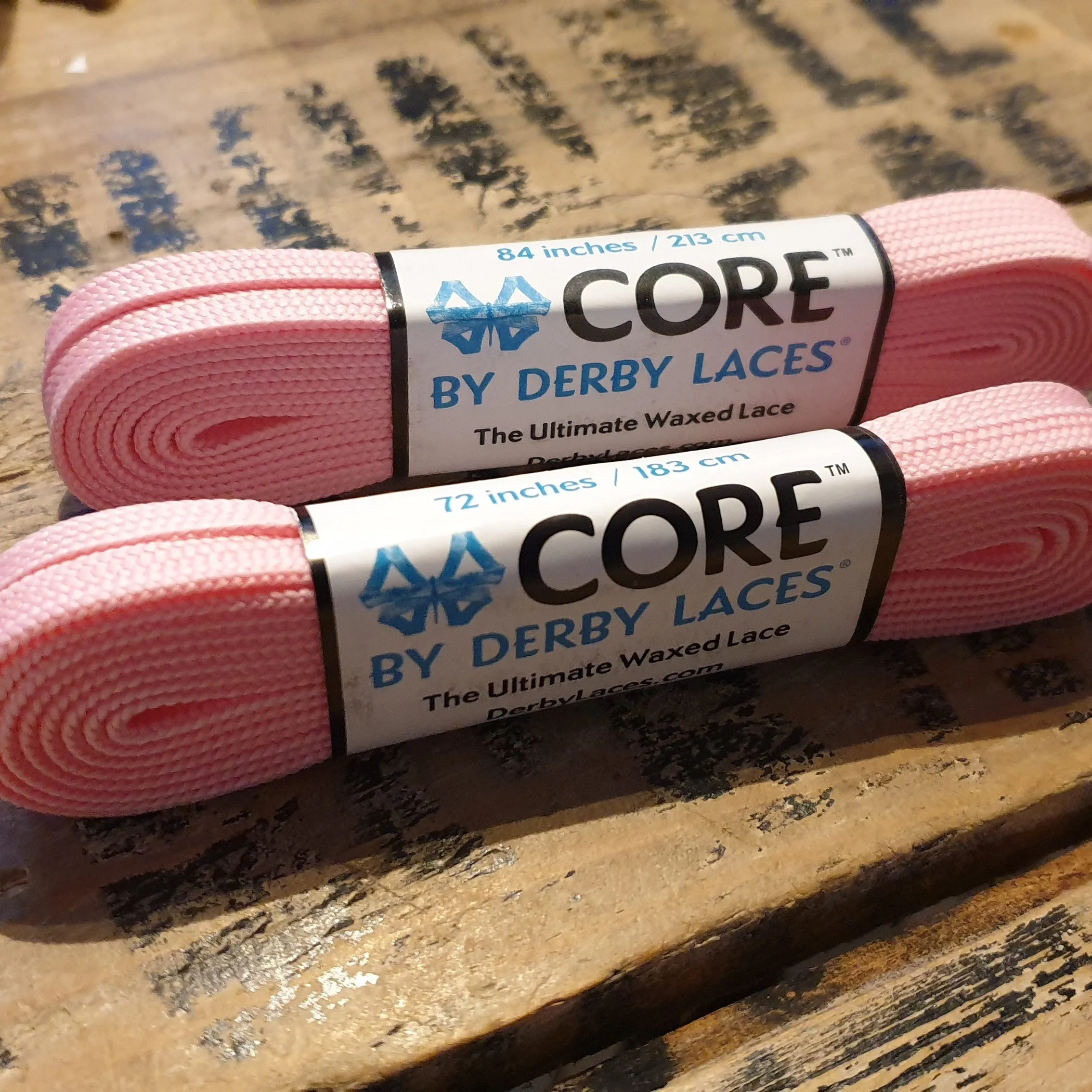 96''/244cm SOLID COLOUR Waxed Derby Laces
