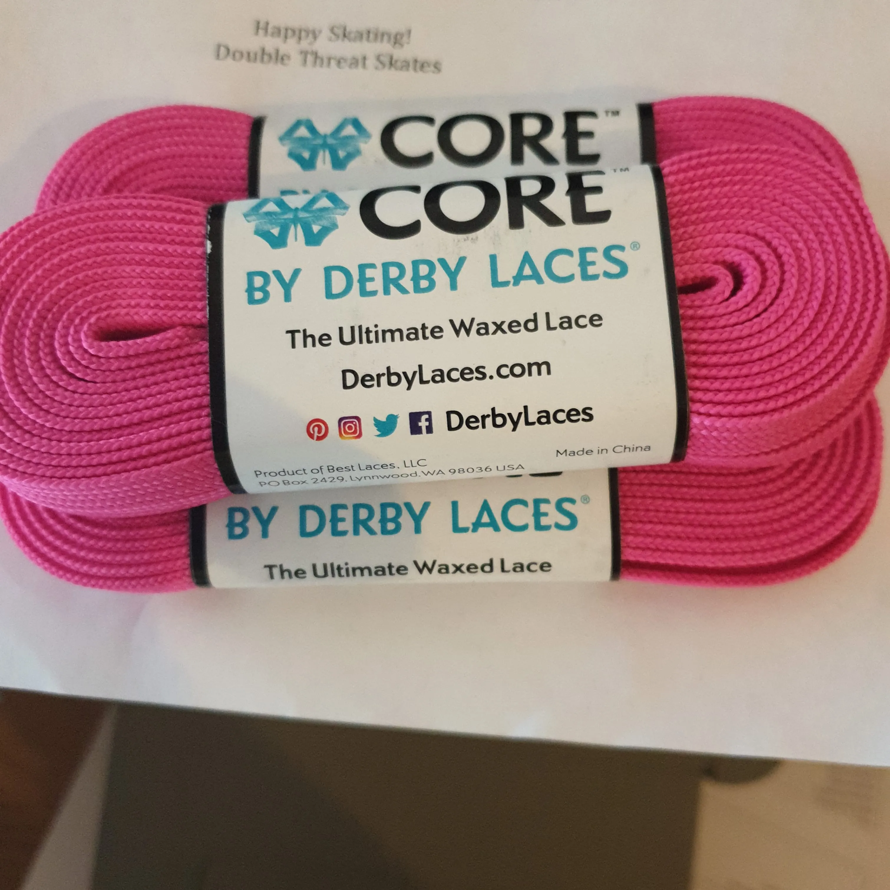 96''/244cm SOLID COLOUR Waxed Derby Laces