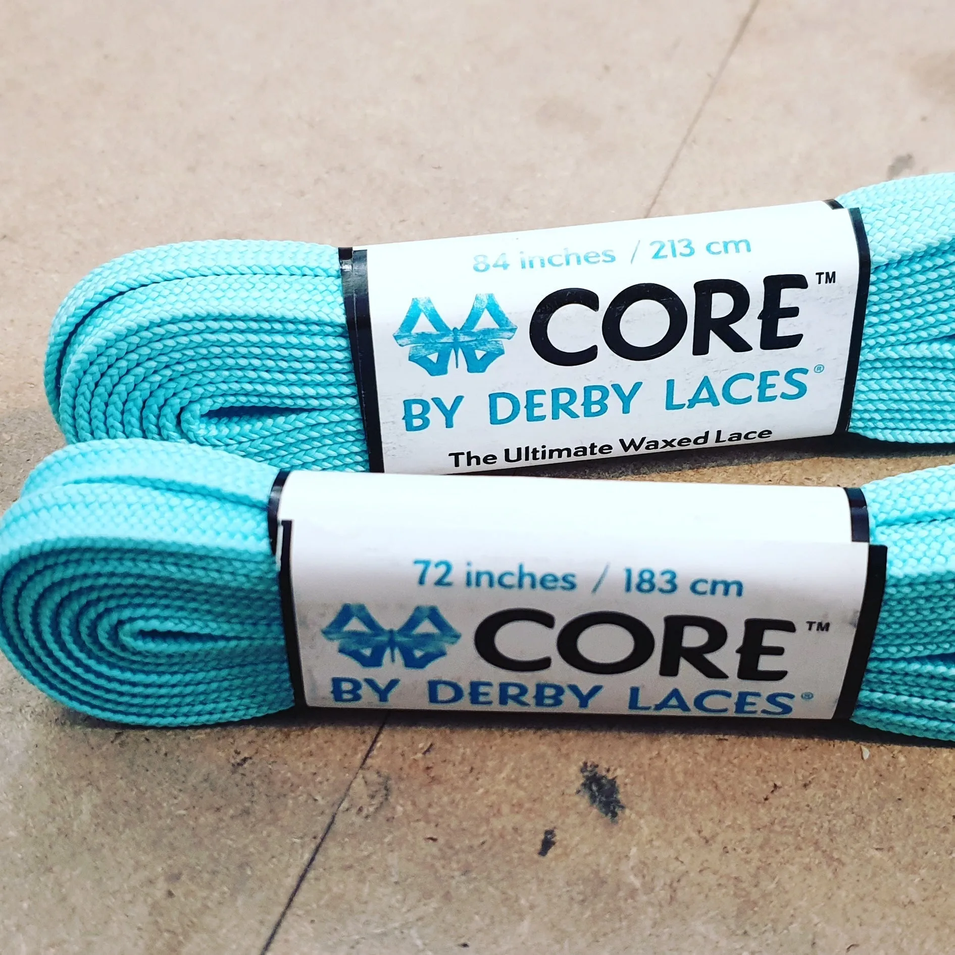 96''/244cm SOLID COLOUR Waxed Derby Laces