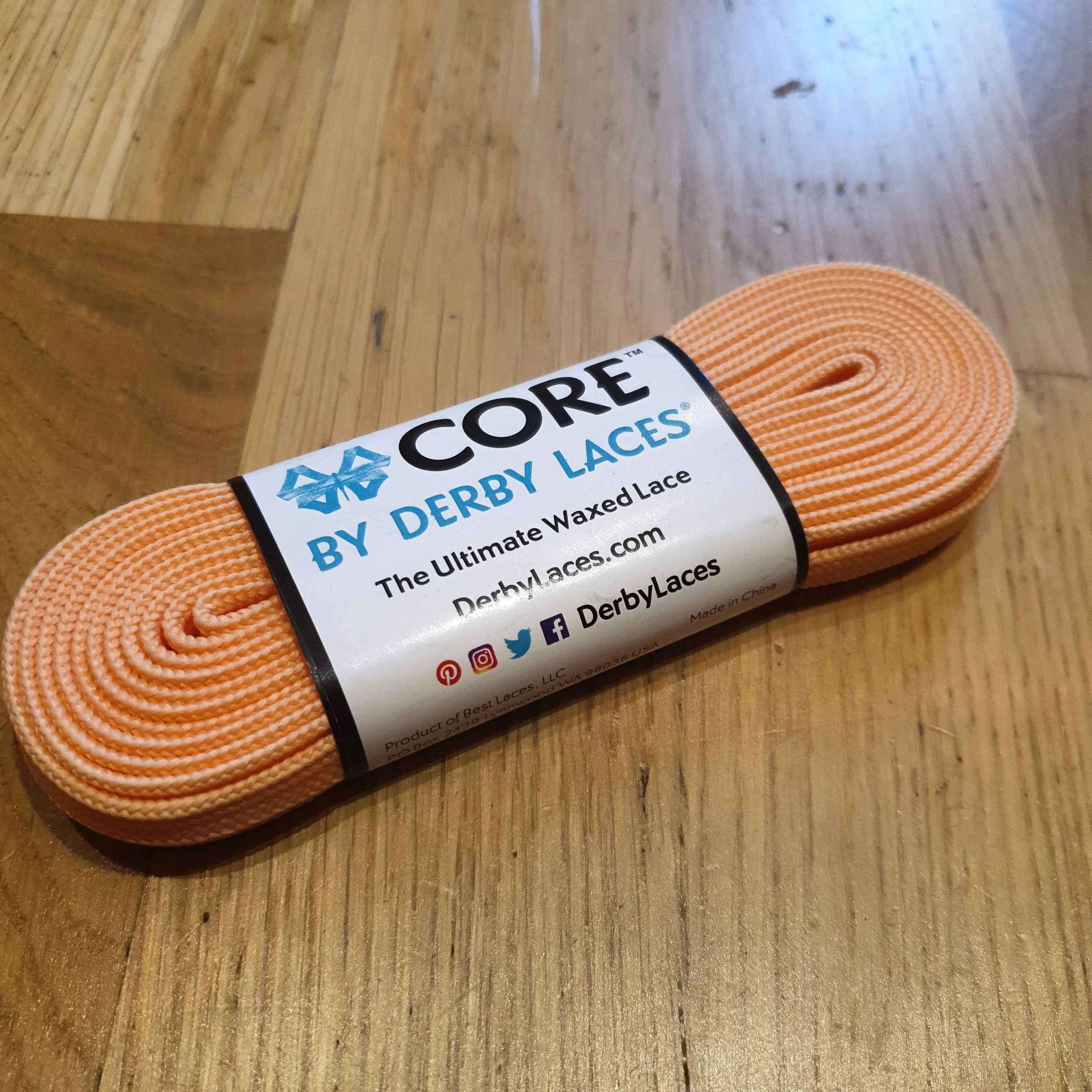 96''/244cm SOLID COLOUR Waxed Derby Laces