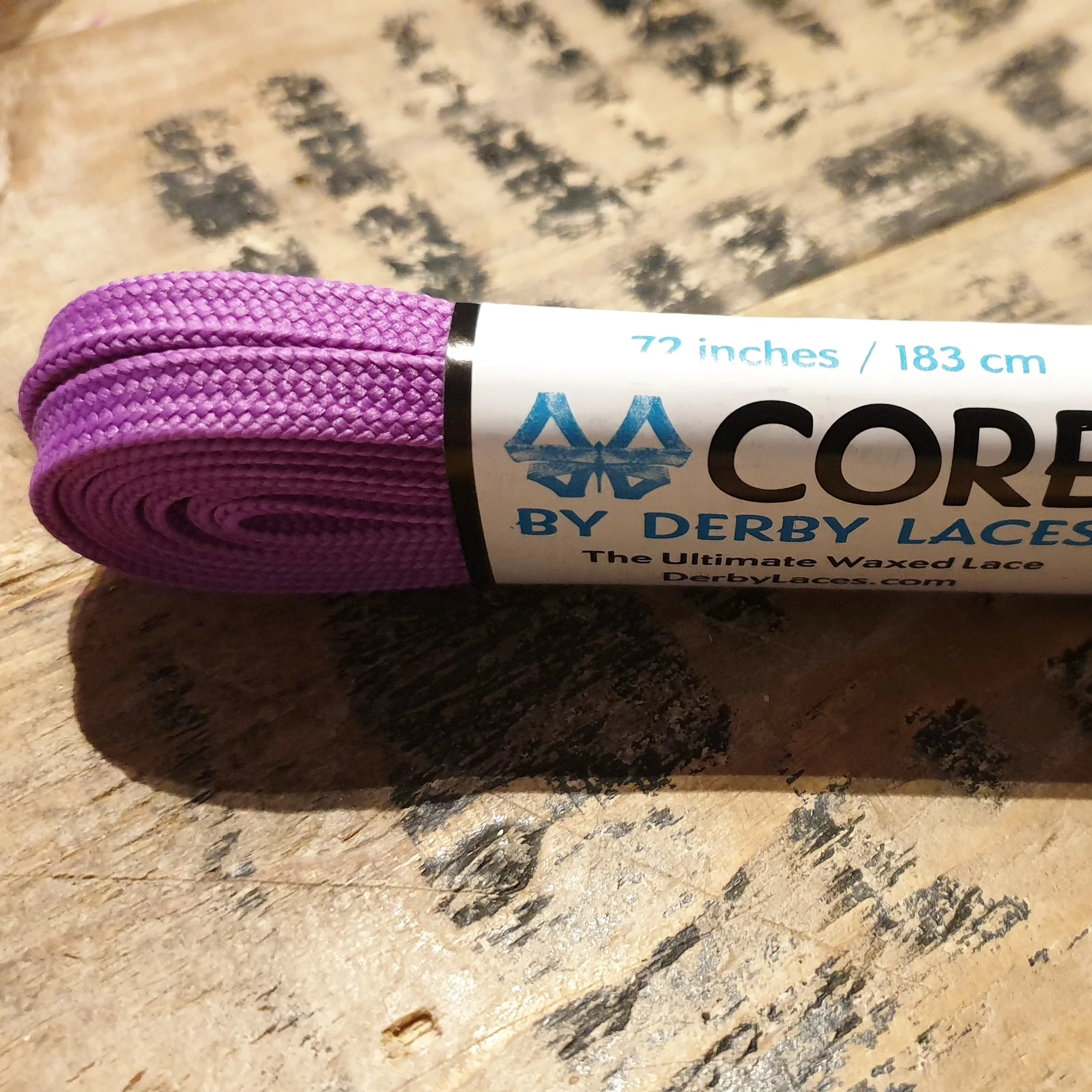 96''/244cm SOLID COLOUR Waxed Derby Laces