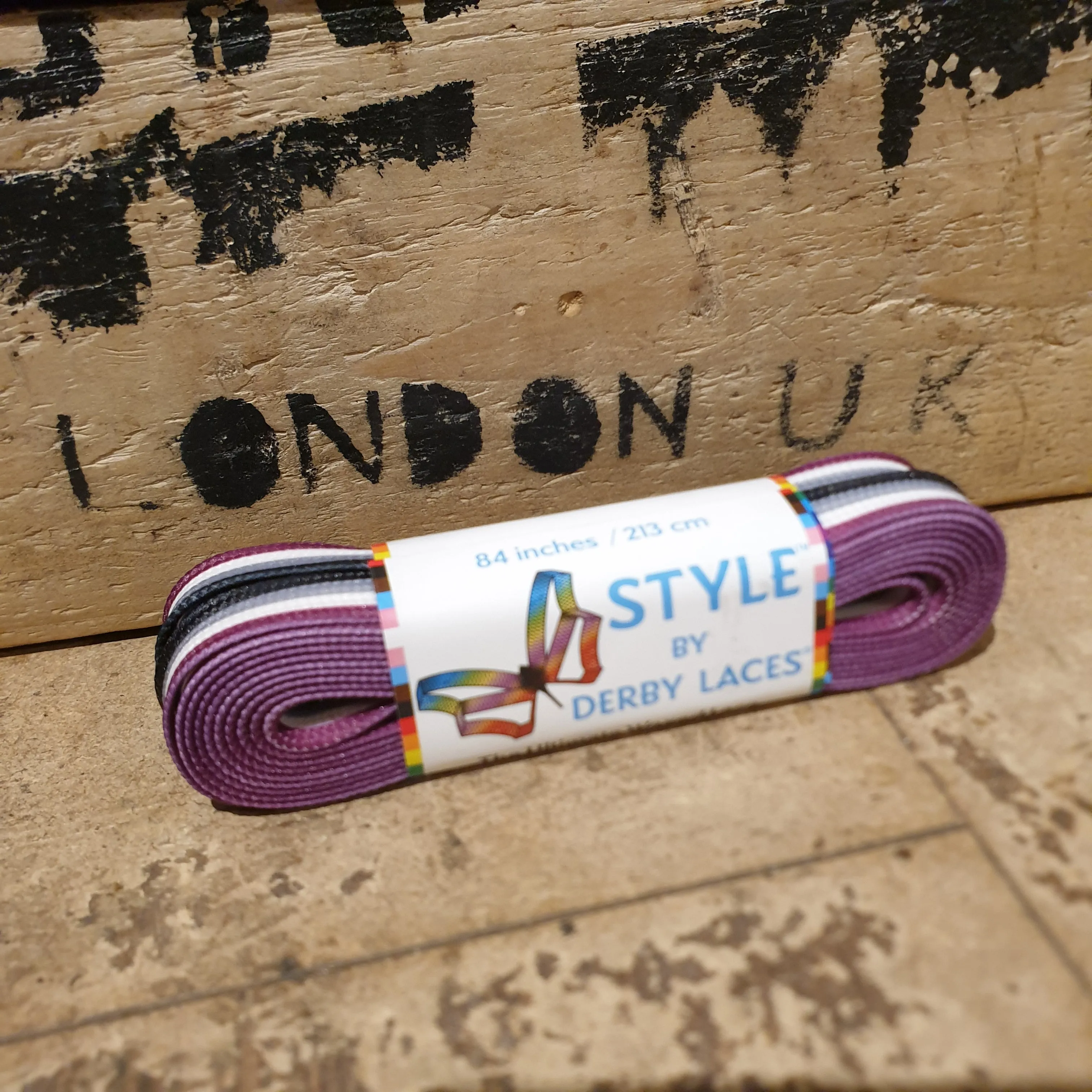 96''/244cm STYLE PATTERNED Waxed Derby Laces