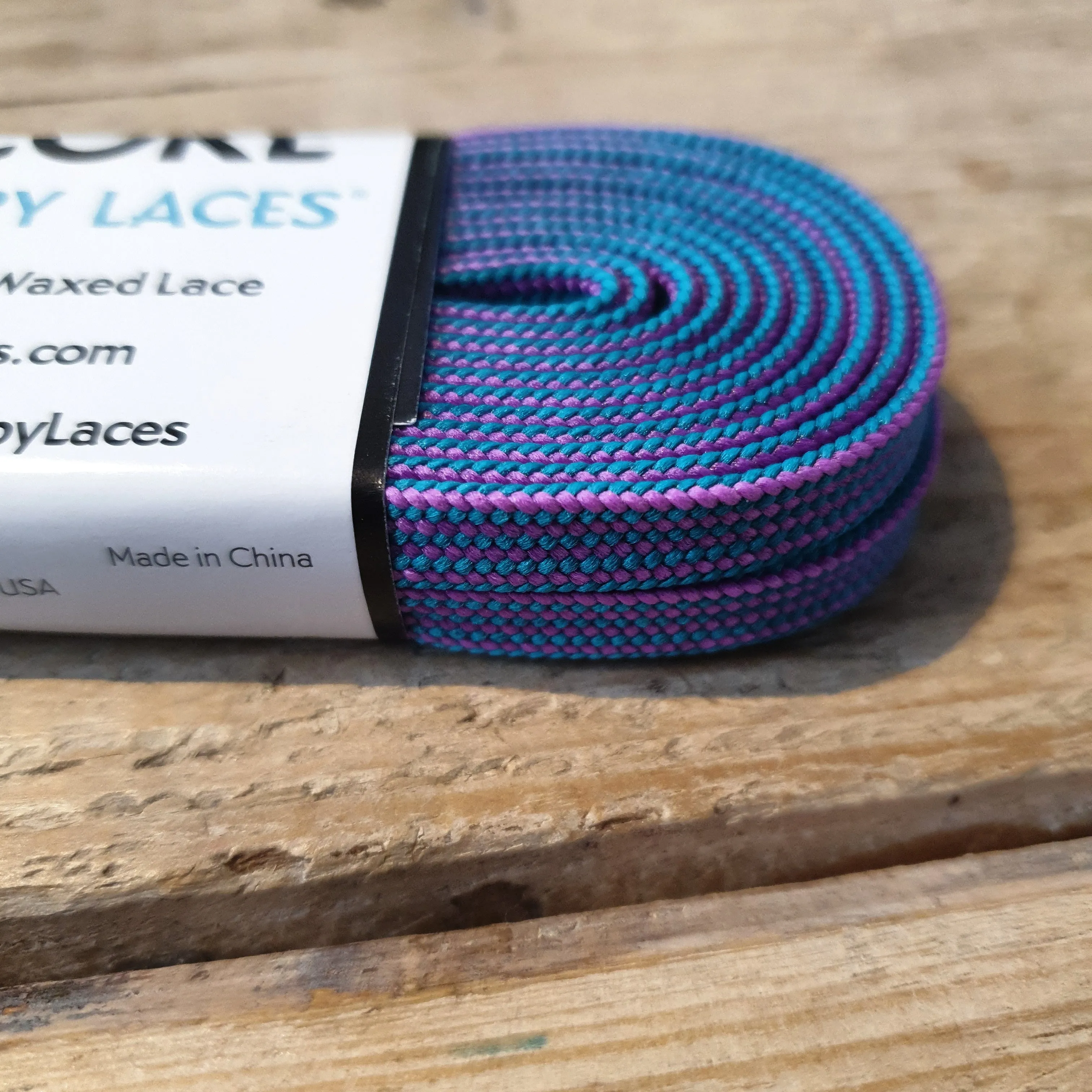 96''/244cm STYLE PATTERNED Waxed Derby Laces