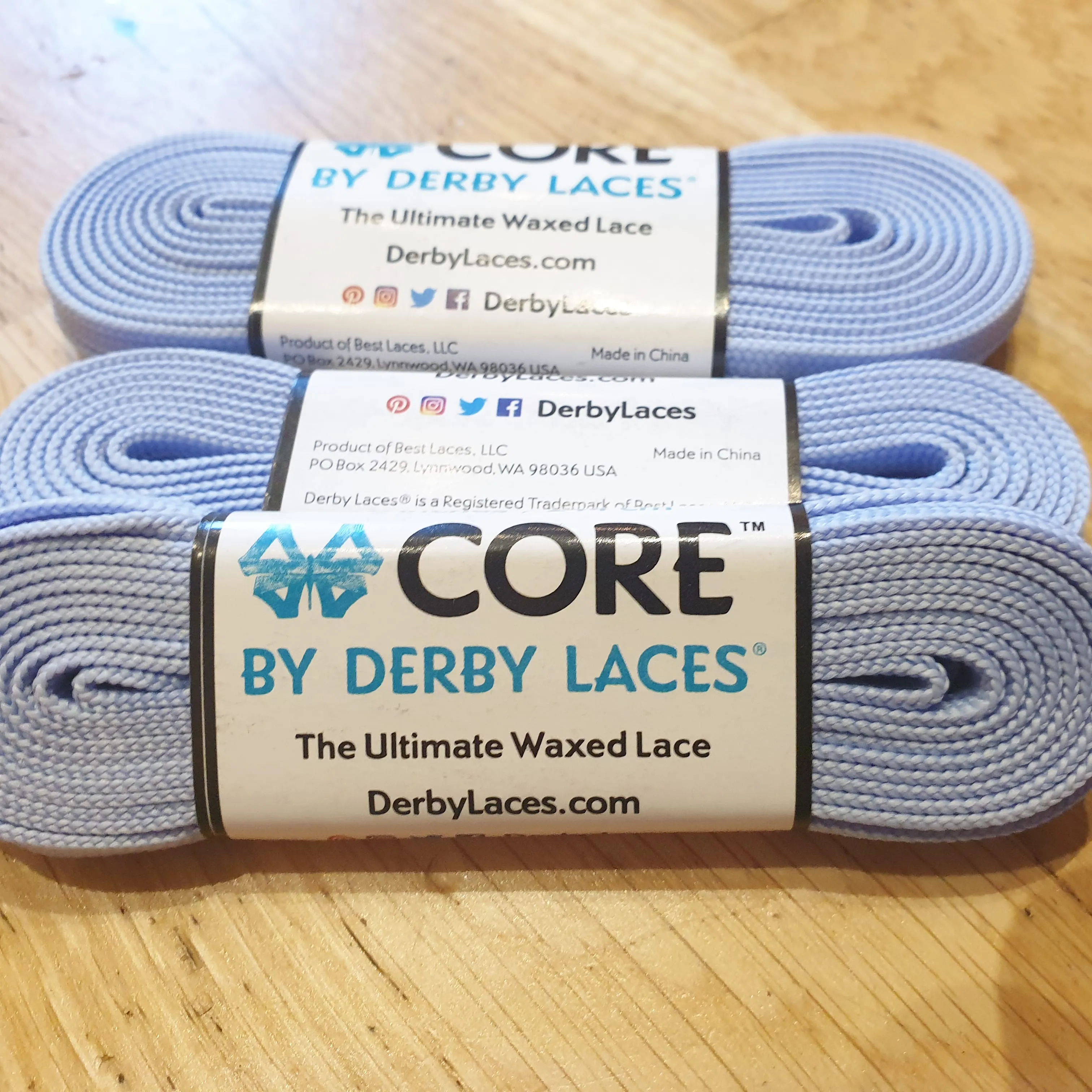 96''/244cm STYLE PATTERNED Waxed Derby Laces