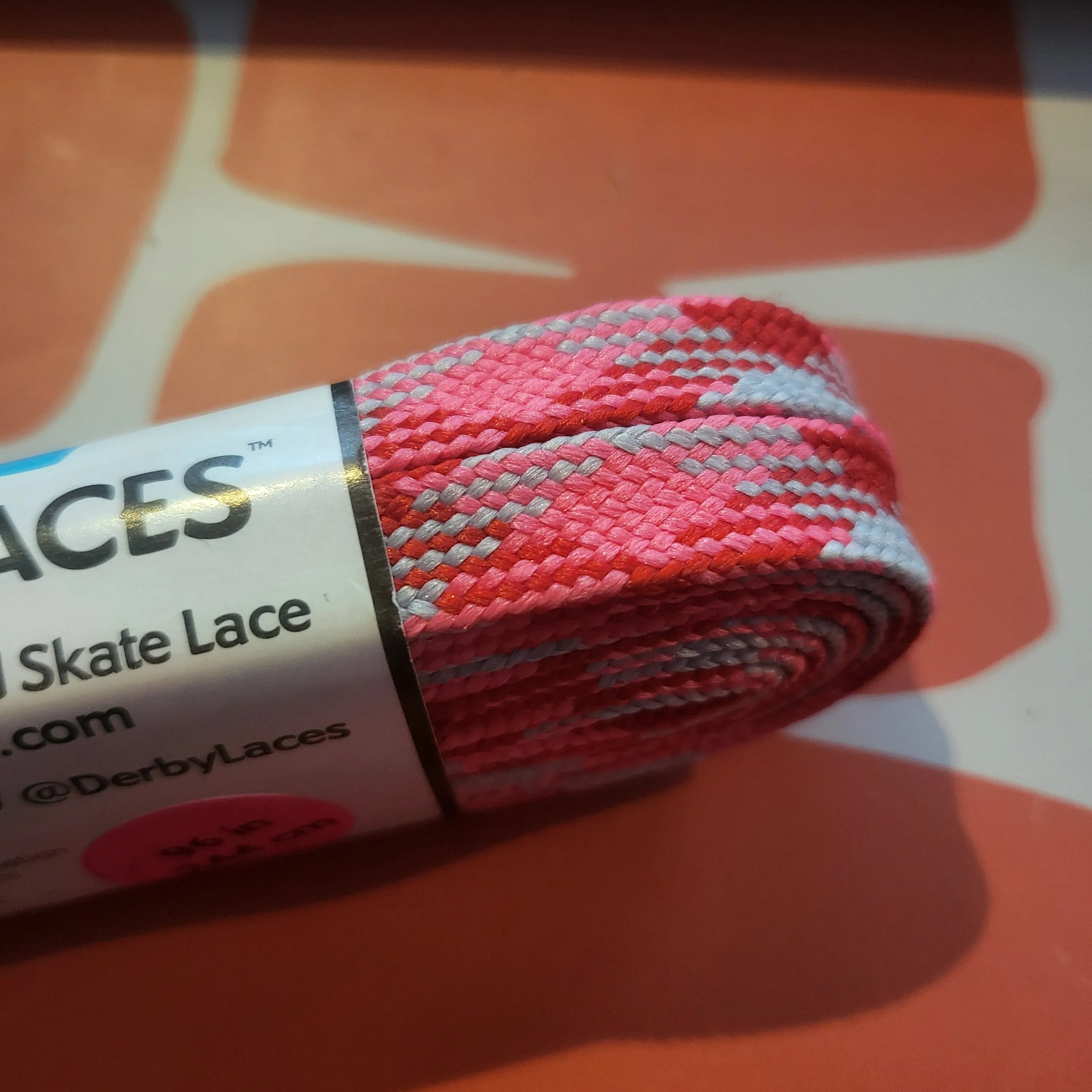 96''/244cm STYLE PATTERNED Waxed Derby Laces