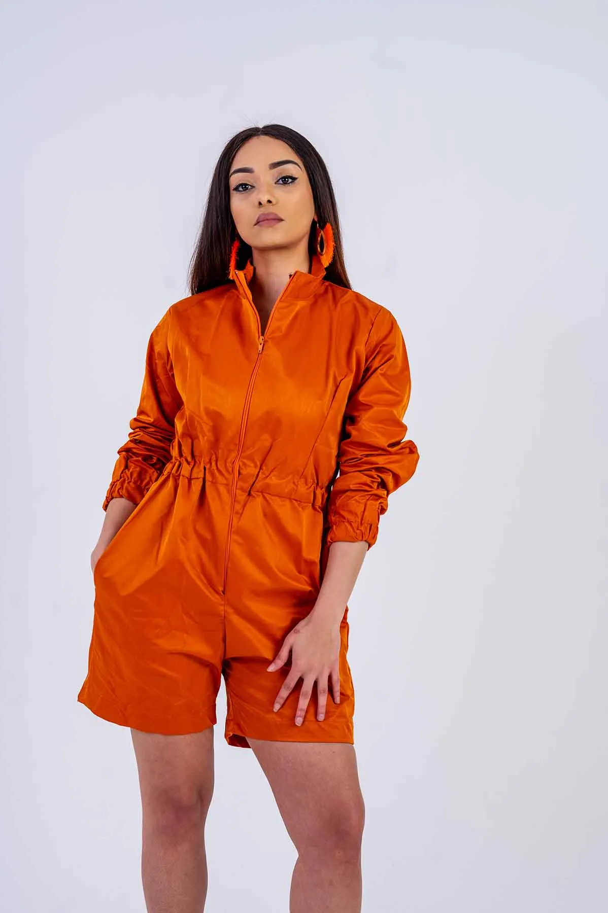 Agatha Orange playsuit