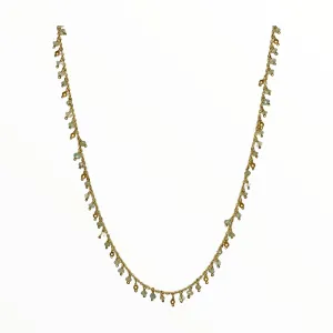 Aquamarine Bead Necklace