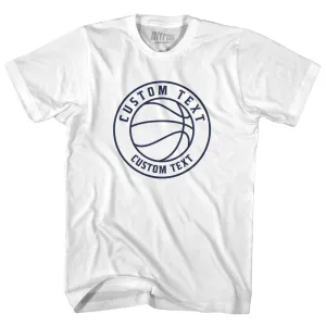 Basketball Custom Text Womens Cotton Junior Cut T-Shirt