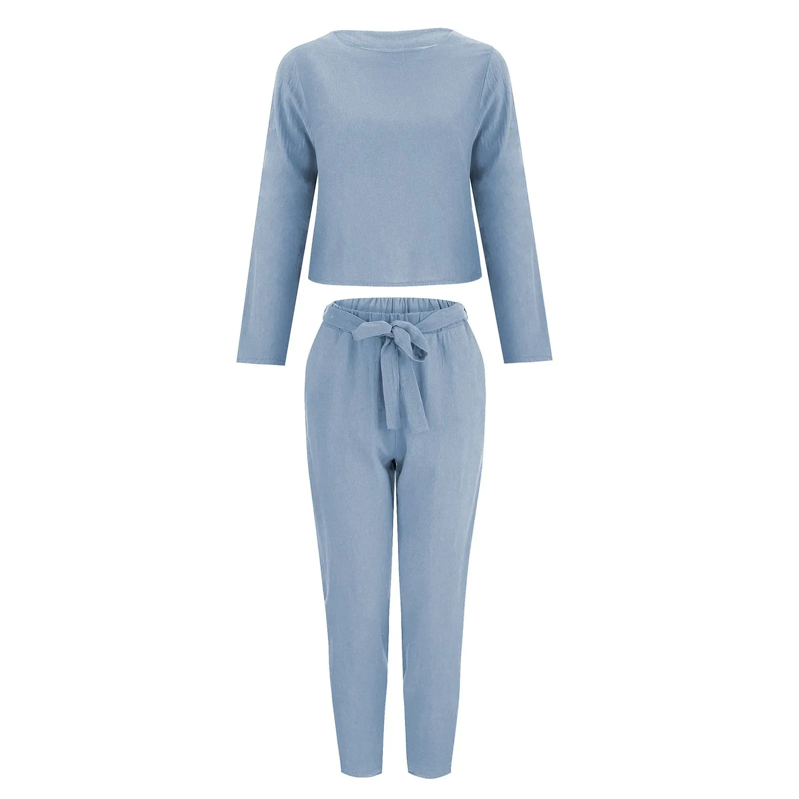 Casual Linen Bliss Two-Piece Set