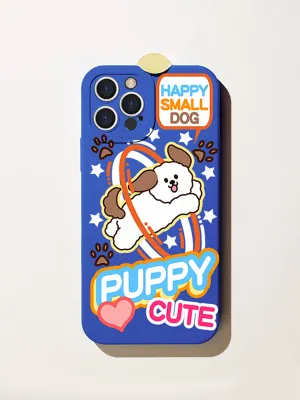 Cute Puppy Blue Case for iPhone