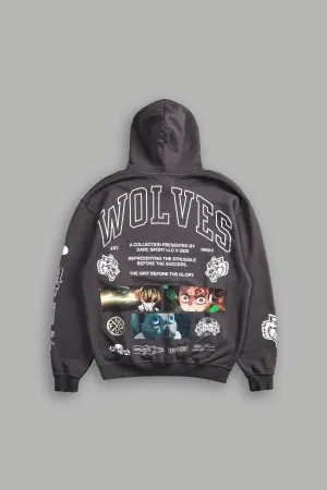 Don't Give Up "Pierce" Hoodie in Wolf Gray