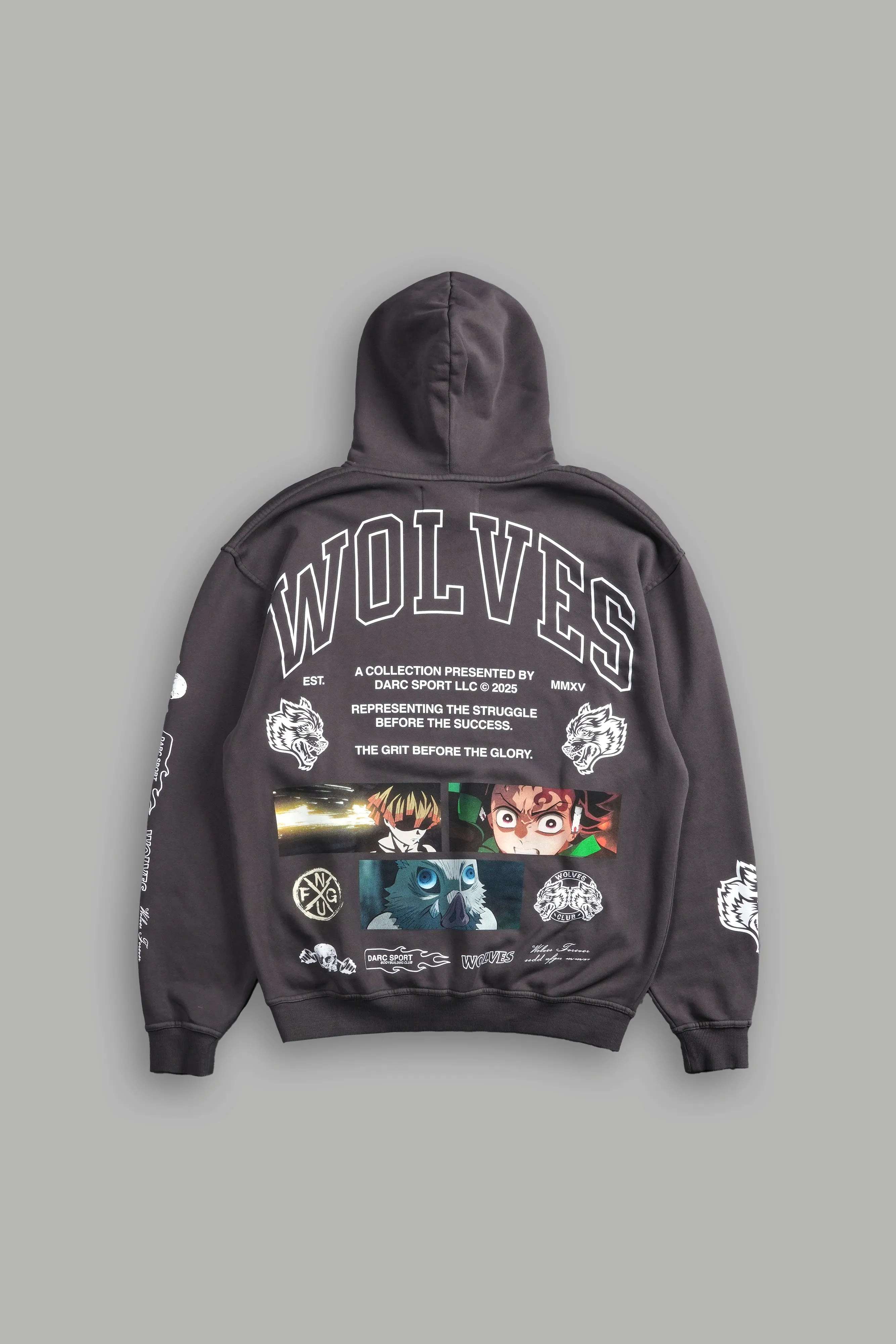 Don't Give Up "Pierce" Hoodie in Wolf Gray