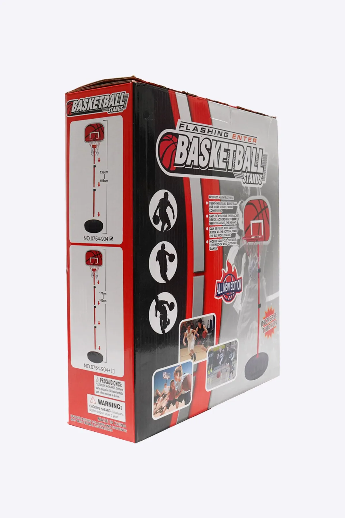 Flashing Enter Basketball Stands Playset