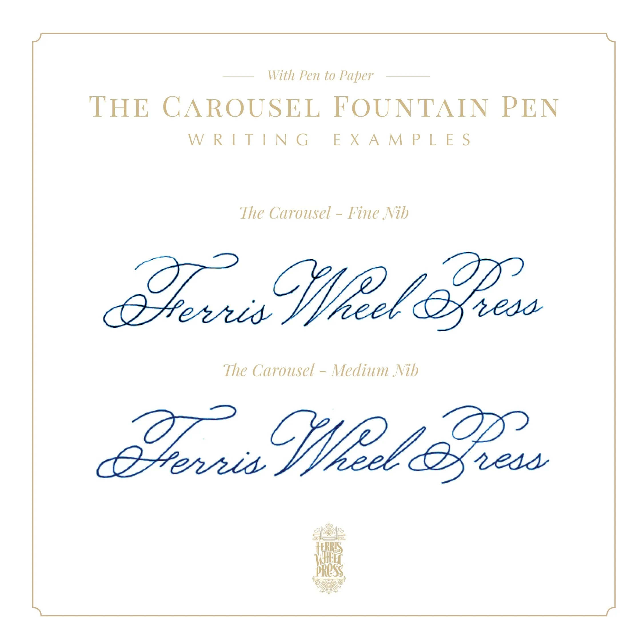 Fête Chinoise | Aluminum Carousel Fountain Pen - Serpentine Blooms
