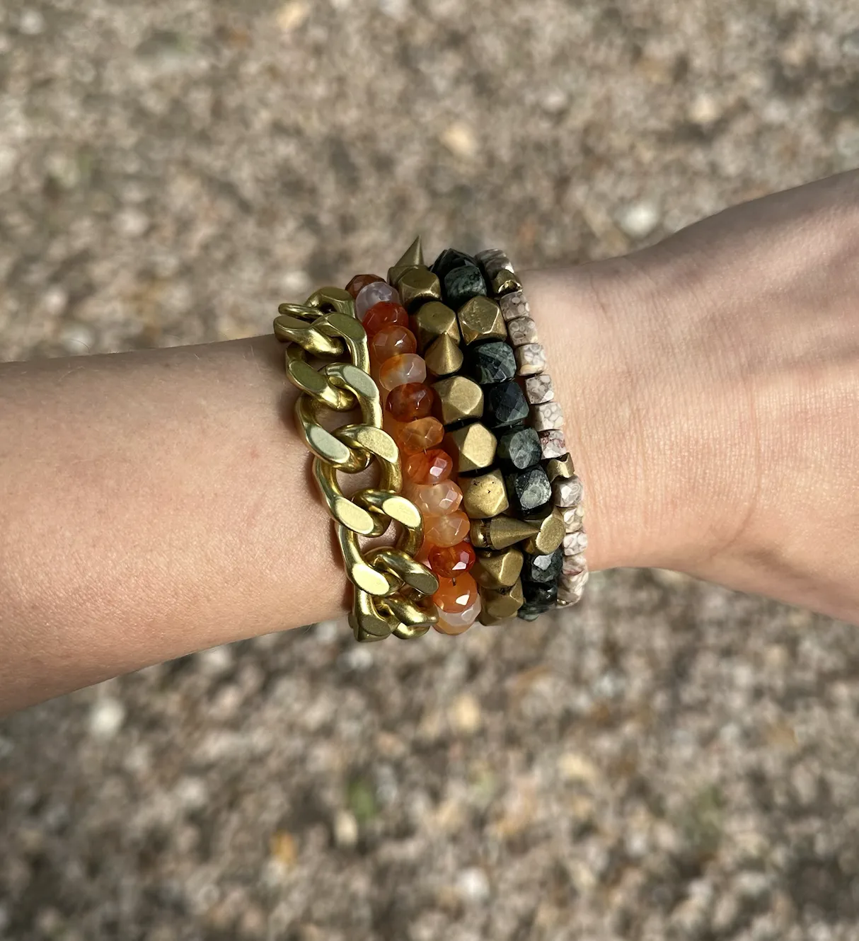 Luxe: Faceted Carnelian Bracelet