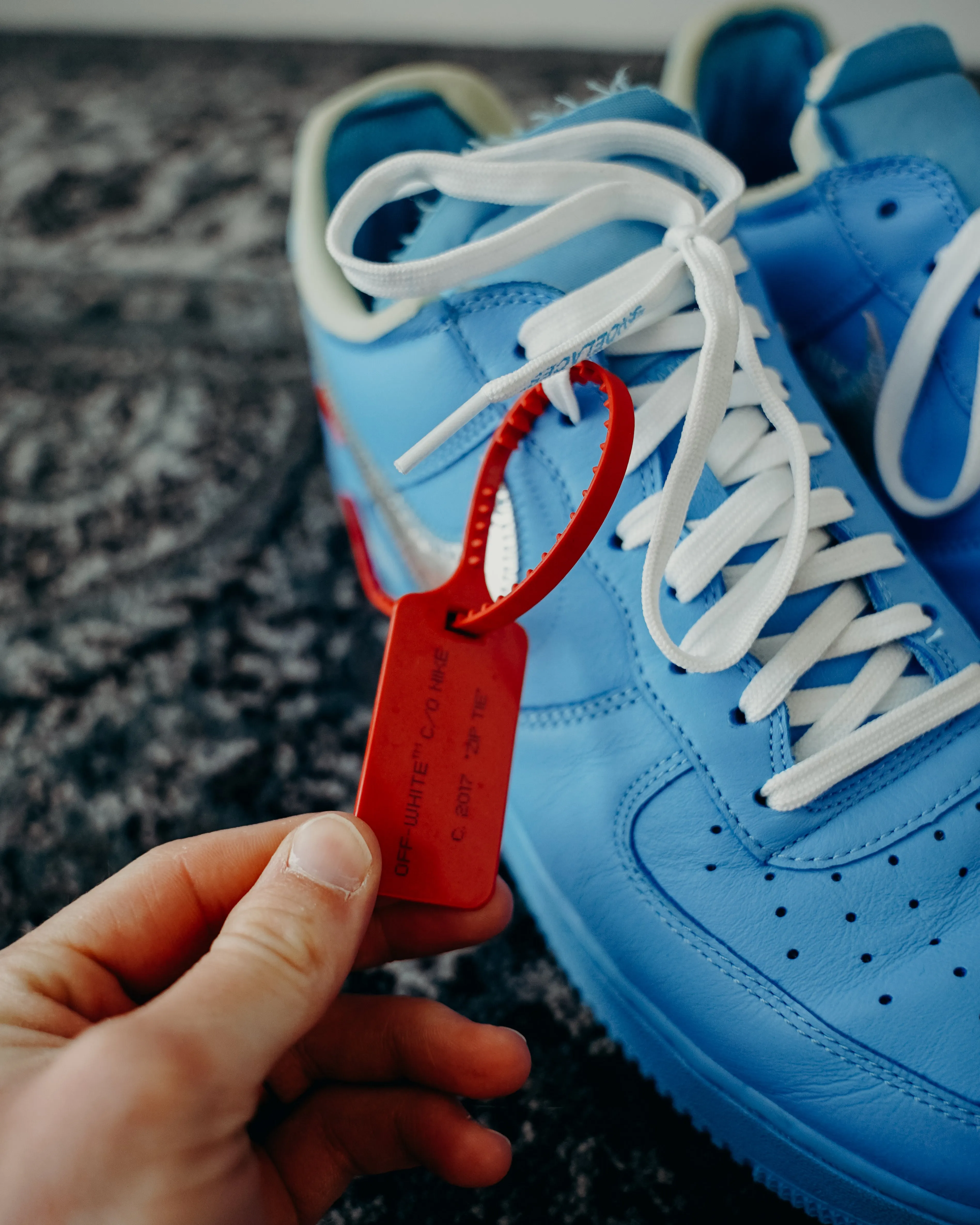 Nike Air Force 1 Low Off-White MCA University Blue Sz 11 (NO BOX)