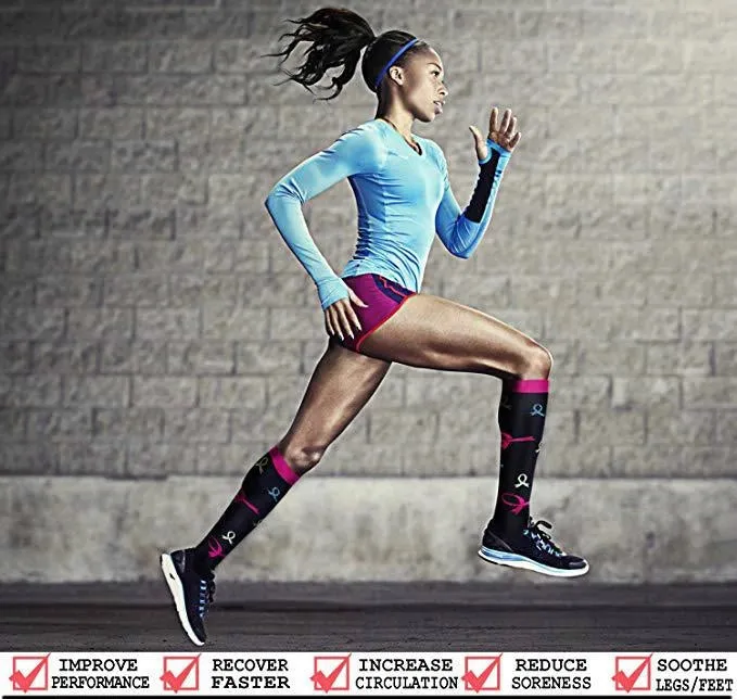 ROYALUCK 6-Pack Maple Leaf Compression Socks