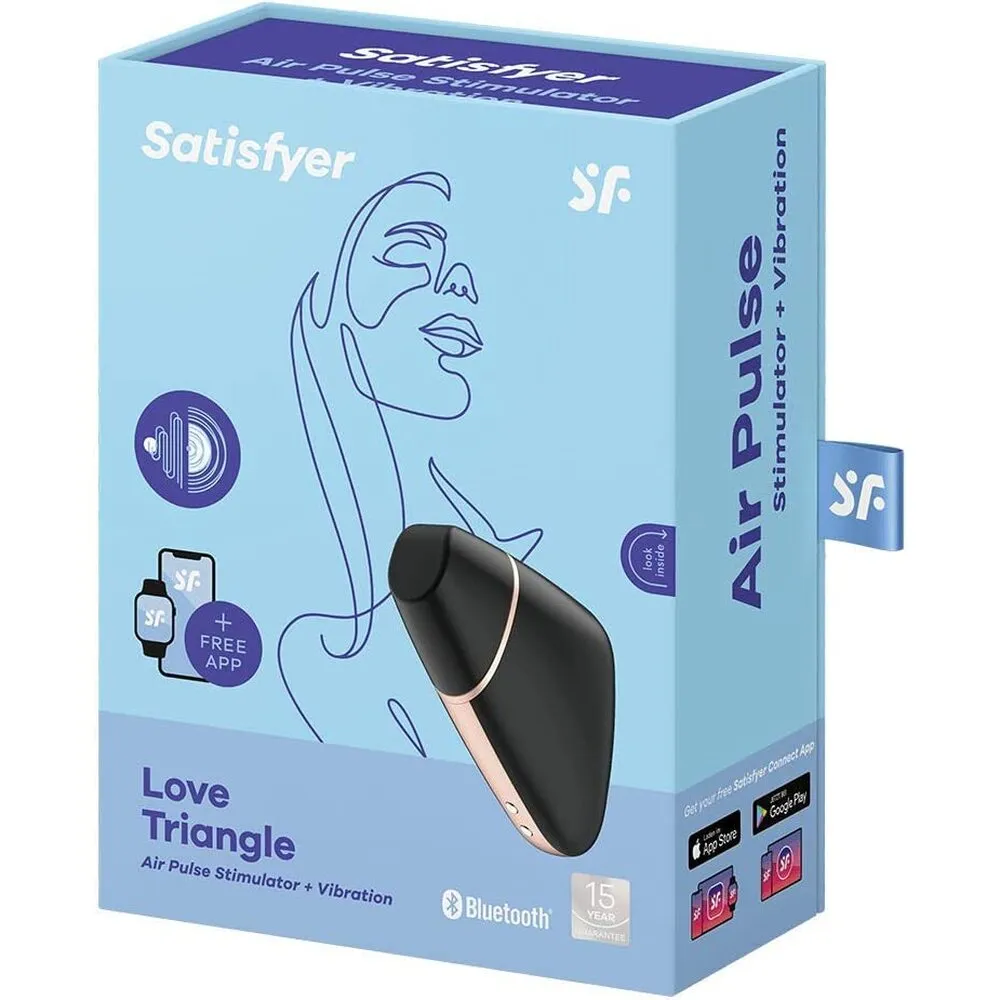 Satisfyer Love Triangle Clit Massager App-Enabled Black