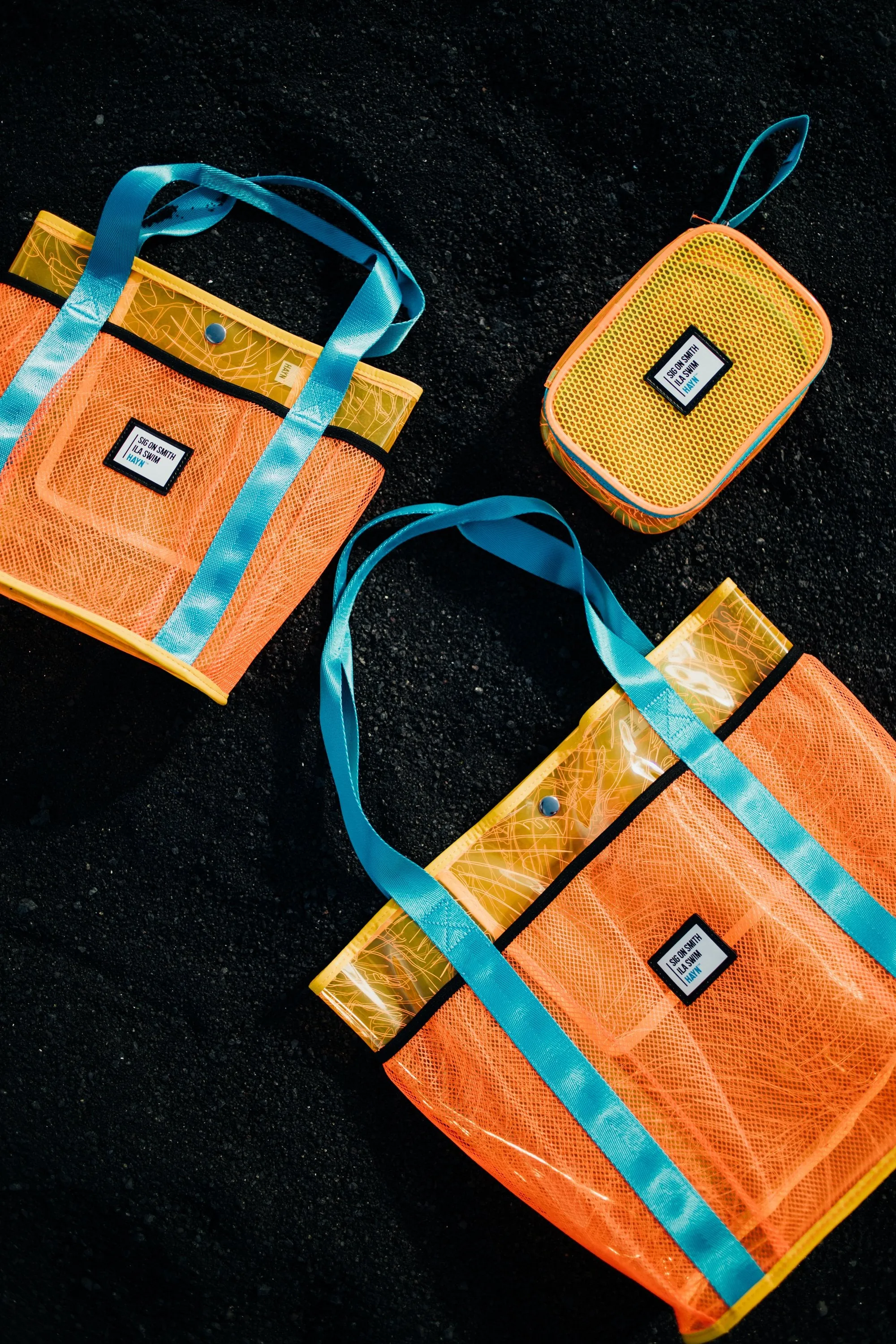 Sig on Smith x HAYN x ILA Swim Large Beach Bag - Orange/Teal/Yellow