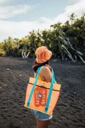 Sig on Smith x HAYN x ILA Swim Large Beach Bag - Orange/Teal/Yellow