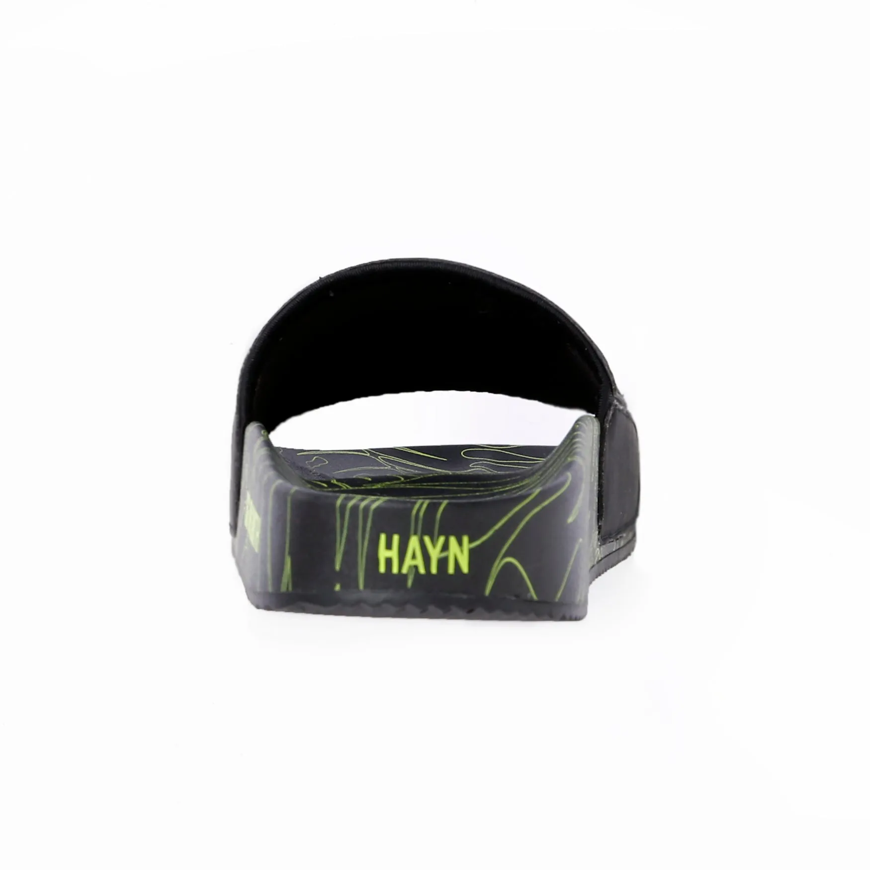 Sig on Smith x HAYN x ILA Swim Slides - Black/Neon Green