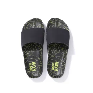 Sig on Smith x HAYN x ILA Swim Slides - Black/Neon Green