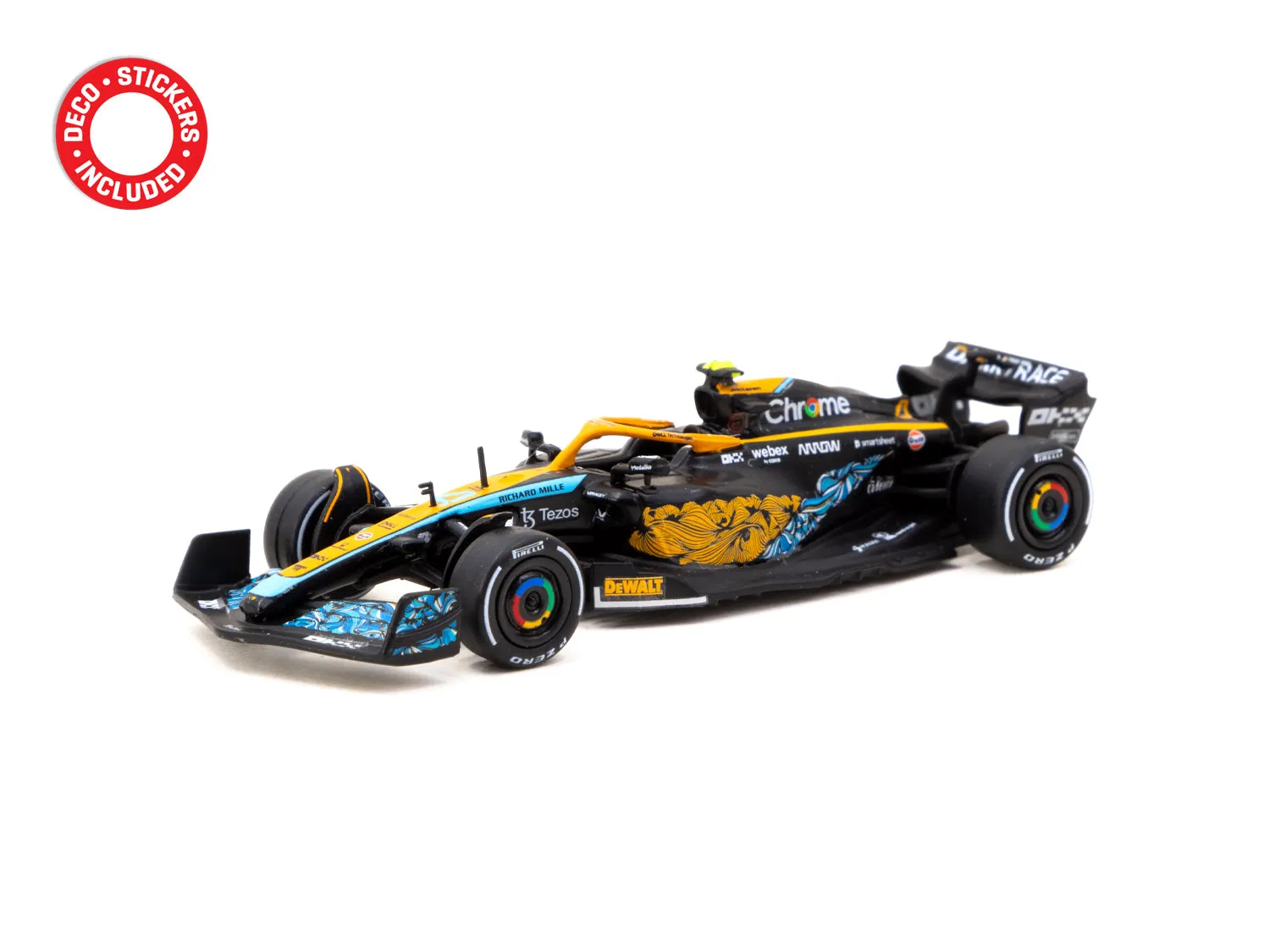Tarmac Works X iXO Models 1/64  McLaren MCL36 Abu Dhabi Grand Prix 2022 Lando Norris #4- GLOBAL64